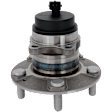 Rear, Driver or Passenger Side Wheel Hub, With Bearing, 5 x 4.5 in. Bolt Pattern, FWD