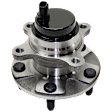 Front, Passenger Side Wheel Hub, With Bearing, With Sensor, 5 x 4.5 in. Bolt Pattern, RWD
