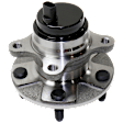 Front, Passenger Side Wheel Hub, With Bearing, With Sensor, 5 x 4.5 in. Bolt Pattern, RWD