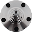 Front, Driver or Passenger Side Wheel Hub, Without Bearing, 5 x 4.5 in. Bolt Pattern, RWD