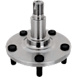Front, Driver or Passenger Side Wheel Hub, Without Bearing, 5 x 4.5 in. Bolt Pattern, RWD