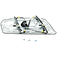 Front, Passenger Side Power Window Regulator, Without Motor