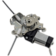 Front, Passenger Side Power Window Regulator, With Motor