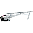 Front, Passenger Side Power Window Regulator, With Motor