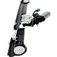 Front, Driver Side Power Window Regulator, With Motor