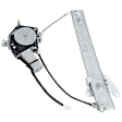 Rear, Driver Side Power Window Regulator, With Motor