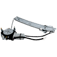 Rear, Driver Side Power Window Regulator, With Motor