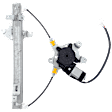Rear, Driver Side Power Window Regulator, With Motor