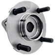 Front, Driver or Passenger Side Wheel Hub, With Bearing, 4 x 4.5 in. Bolt Pattern, FWD