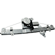 Front, Passenger Side Window Regulator, Power, With 6-Prong Connector