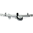 Front, Passenger Side Window Regulator, Power, With 6-Prong Connector