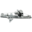Front, Driver Side Window Regulator, Power, With 6-Prong Connector