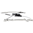 Front, Driver Side Power Window Regulator, with Motor, 2-Pin Connector, Without Auto Up and Down