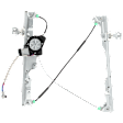 Front, Driver Side Power Window Regulator, With Motor