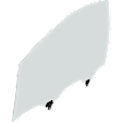 Front, Driver Side Door Glass, Green Tint, FD23777GTY
