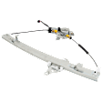 Rear, Driver Side Power Window Regulator, With Motor