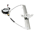 Rear, Driver Side Power Window Regulator, With Motor