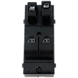 Front Or Rear, Driver Side Window Switch Black 4 Buttons