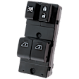 Front, Driver Side Window Switch, Black, Gas, Coupe