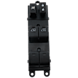 Front, Driver Side Window Switch, Black, 19-Prong Blade Male Terminal, 1 Female Connector