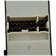 Front, Driver Side Window Switch, Black, 19-Prong Blade Male Terminal, 1 Female Connector