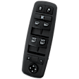 Front, Driver Side Window Switch, Black