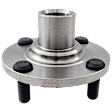 Front, Driver or Passenger Side Wheel Hub, 4 Lugs, Without Bearing