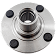 Front, Driver or Passenger Side Wheel Hub, 4 Lugs, Without Bearing