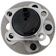 Rear, Driver or Passenger Side Wheel Hub, With Bearing, With Sensor, 5 x 4.5 in. Bolt Pattern, FWD
