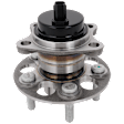 Rear, Driver or Passenger Side Wheel Hub, With Bearing, With Sensor, 5 x 3.94 in. Bolt Pattern, FWD