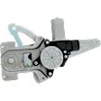 Rear, Passenger Side Power Window Regulator, With Motor