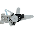 Rear, Passenger Side Power Window Regulator, With Motor