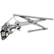 Front, Driver Side Power Window Regulator, With Motor