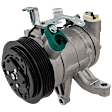 A/C Compressor With Clutch, 6-Groove Pulley