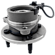 Front, Driver or Passenger Side Wheel Hub, With Bearing, With Sensor, 4 Lugs, 4-Wheel ABS