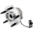 Front, Driver or Passenger Side Wheel Hub, With Bearing, With Sensor, 5 Lugs, 4-Wheel ABS, with 5 Stud Hub