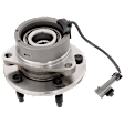 Front, Driver or Passenger Side Wheel Hub, With Bearing, With Sensor, 5 Lugs, 4-Wheel ABS, with 5 Stud Hub