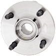 Front, Driver or Passenger Side Wheel Hub, With Bearing, 4 Lugs, Non-ABS, FWD
