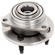 Front, Driver or Passenger Side Wheel Hub, With Bearing, 4 Lugs, Non-ABS, FWD