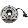 Front, Driver or Passenger Side Wheel Hub, With Bearing, 5 x 4.5 in. Bolt Pattern