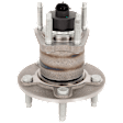 Rear, Driver or Passenger Side Wheel Hub, 5 Lugs, With Bearing, With Sensor