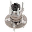 Rear, Driver or Passenger Side Wheel Hub, 5 Lugs, With Bearing, With Sensor