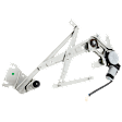 Front, Driver Side Power Window Regulator, With Motor