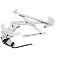 Front, Driver Side Power Window Regulator, With Motor