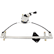 Front, Passenger Side Power Window Regulator, With Motor