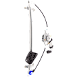 Front, Driver Side Power Window Regulator, With Motor