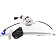 Rear, Passenger Side Power Window Regulator, With Motor