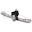 Rear, Driver Side Power Window Regulator, With Motor