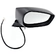 Passenger Side Mirror, Power Adjust, Manual Folding, Heated, Textured Black, No Signal Light, No Memory, No Puddle Light, No Auto-Dimming, No Blind Spot Feature