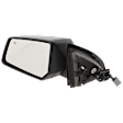 Driver Side Mirror, Power Adjust, Heated, Manual Folding, Textured Black, No Signal Light, No Memory, No Puddle Light, No Auto-Dim, No Blind Spot Feature